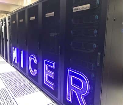 天文台使用的超級電腦「NICER」。