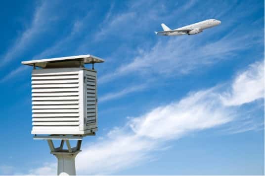 在機場使用的氣象觀測儀器
